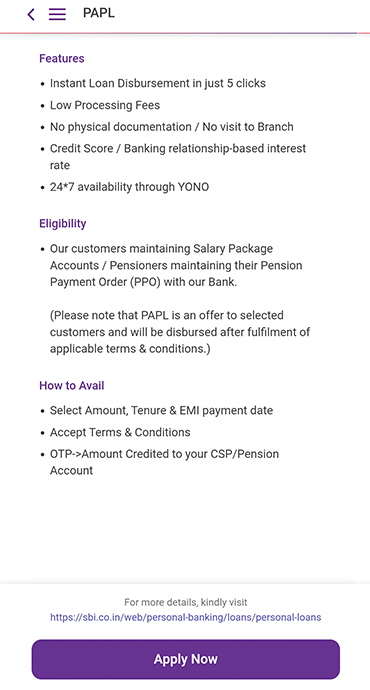 how to get a pre approved personal loan using yono sbi app 2